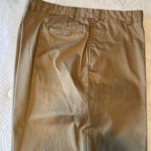 Bills Khakis 46x30 flat front no cuff relaxed fit Big & Tall